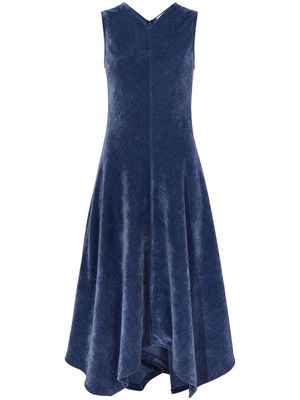 Proenza Schouler White Label Layla chenille asymmetric dress - Blue