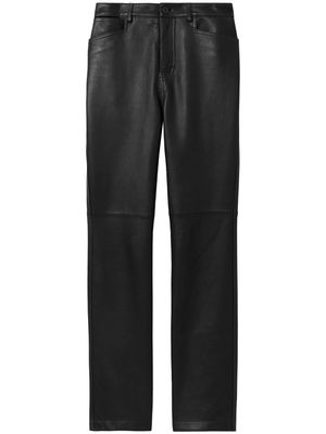 Proenza Schouler White Label leather straight-leg trousers - Black