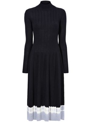 Proenza Schouler White Label Lila tie-dye knitted midi dress - Black