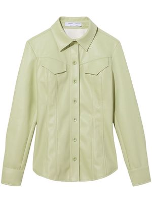 Proenza Schouler White Label long-sleeved tapered shirt - Green