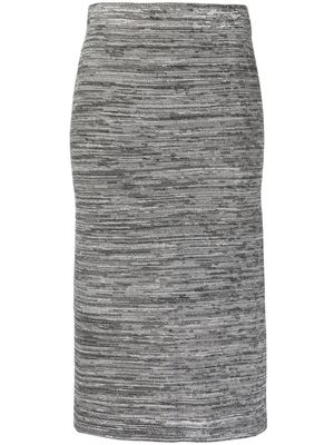 Proenza Schouler White Label marl knit midi skirt - Grey