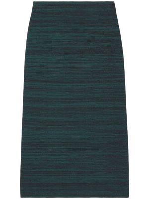 Proenza Schouler White Label melange-knit midi skirt - Blue