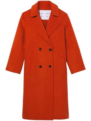 Proenza Schouler White Label Melton double-breasted coat - Red