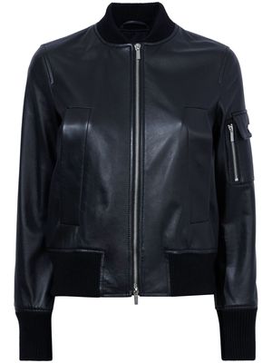 Proenza Schouler White Label Mika leather bomber jacket - Black
