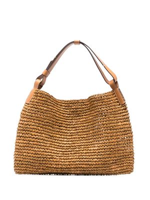 Proenza Schouler White Label Minetta Raffia Bag - Brown