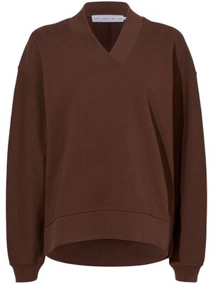 Proenza Schouler White Label Olivia V-neck cotton sweatshirt - Brown