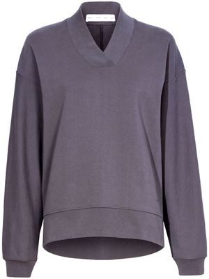 Proenza Schouler White Label Olivia V-neck cotton sweatshirt - Grey