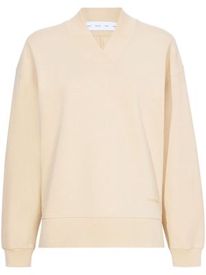 Proenza Schouler White Label Olivia V-neck cotton sweatshirt - Neutrals