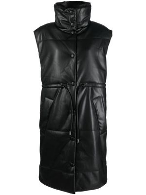 Proenza Schouler White Label padded faux-leather gilet - Black