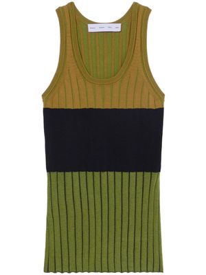 Proenza Schouler White Label Parker ribbed-knit tank top - Green