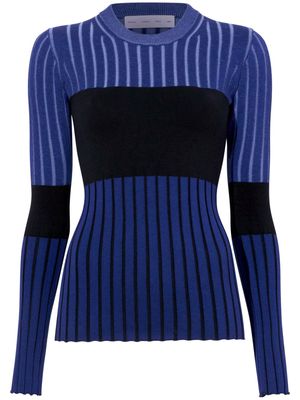 Proenza Schouler White Label Peyton ribbed-knit jumper - Blue