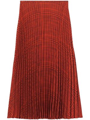Proenza Schouler White Label pleated crepe midi skirt - Red