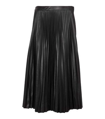 Proenza Schouler White Label pleated faux leather midi skirt