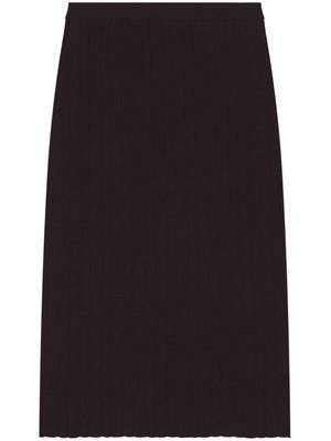 Proenza Schouler White Label ribbed-knit midi skirt - Black