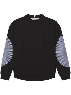 Proenza Schouler White Label Ring Tie Dye cotton sweatshirt - Black