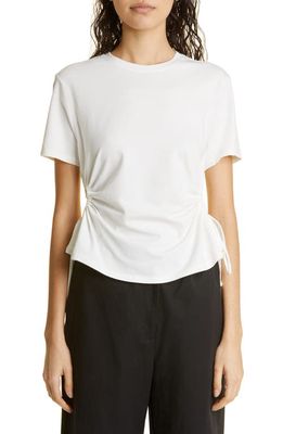 Proenza Schouler White Label Ruched Side T-Shirt in Off White