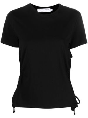 Proenza Schouler White Label Side Slit T-Shirt - 001BLACK