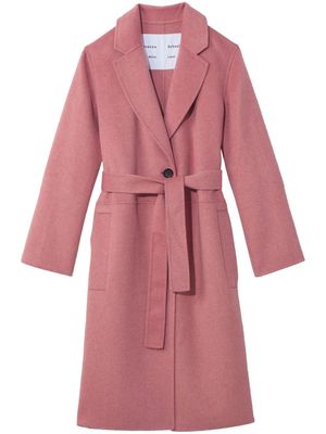 Proenza Schouler White Label single-breasted belted coat - Pink
