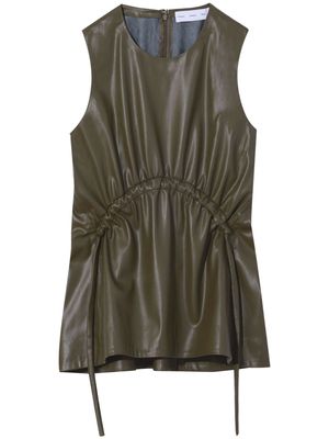 Proenza Schouler White Label sleeveless faux-leather top - Green