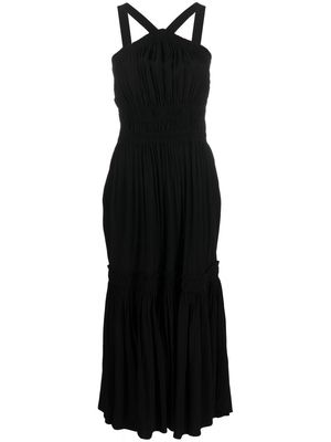 Proenza Schouler White Label sleeveless shirred-effect dress - Black
