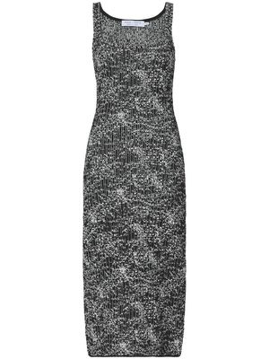 Proenza Schouler White Label sleevless speckle-knit dress - Black