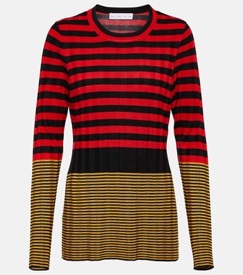 Proenza Schouler White Label Slinky stripe long sleeve sweater