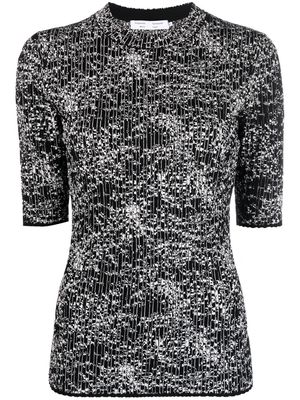 Proenza Schouler White Label speckled knitted top - Black