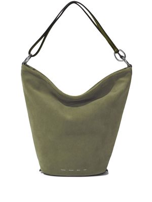 Proenza Schouler White Label Spring suede bucket bag - Green