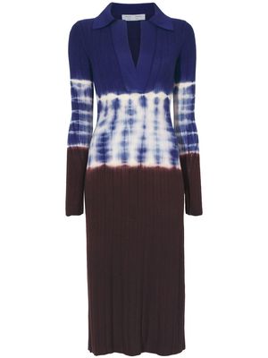 Proenza Schouler White Label tie-dye knitted dress - Blue