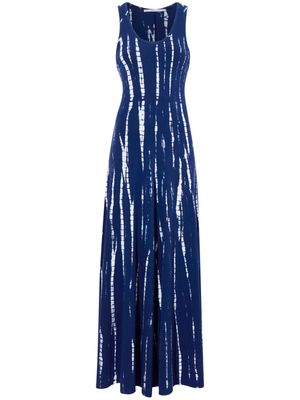 Proenza Schouler White Label tie-dye print sleeveless dress - Blue
