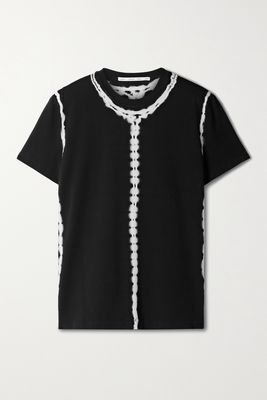 Proenza Schouler White Label - Tie-dyed Cotton-blend Jersey T-shirt - Black