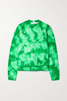 Proenza Schouler White Label - Tie-dyed Cotton-jersey Sweatshirt - Green