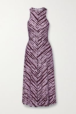 Proenza Schouler White Label - Tie-dyed Stretch-jersey Maxi Dress - Purple