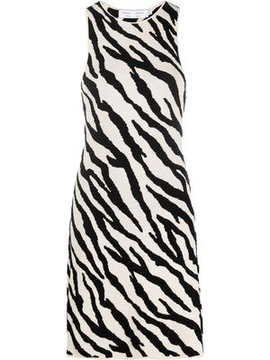 Proenza Schouler White Label tiger-print knit mini dress - Black