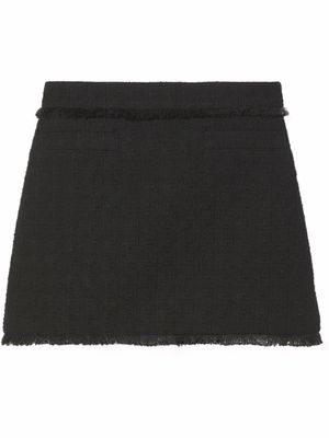 Proenza Schouler White Label tweed knitted mini skirt - Black