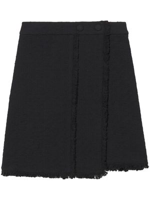 Proenza Schouler White Label tweed wrap mini skirt - Black