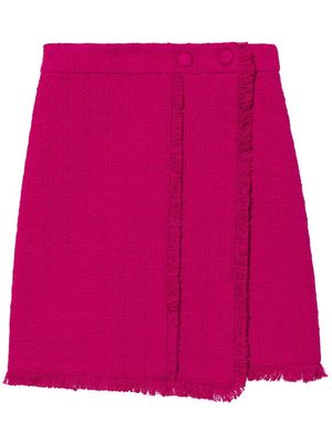 Proenza Schouler White Label tweed wrap mini skirt - Pink