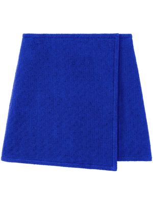 Proenza Schouler White Label tweed wrap miniskirt - Blue