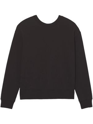 Proenza Schouler White Label twist-back sweatshirt - Black