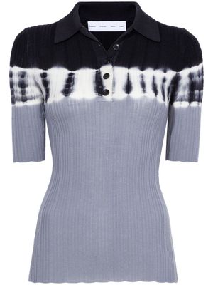Proenza Schouler White Label two-tone wool polo shirt - Black