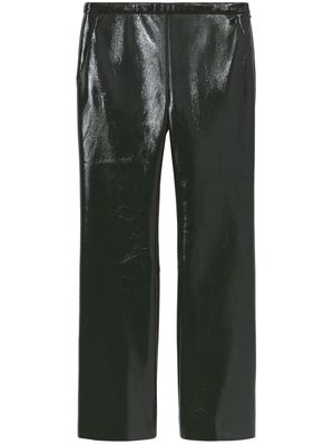 Proenza Schouler White Label vinyl cropped trousers - Black