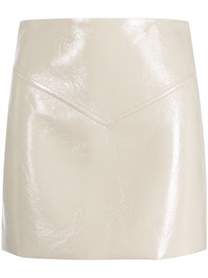 Proenza Schouler White Label Vinyl Mini Skirt - Neutrals