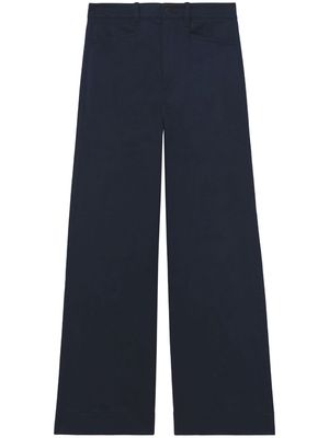 Proenza Schouler White Label wide-leg cropped trousers - Blue