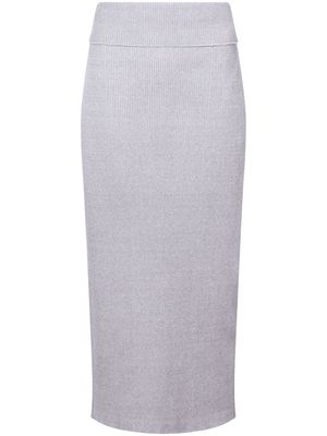 Proenza Schouler White Label Willow ribbed-knit midi skirt - Grey