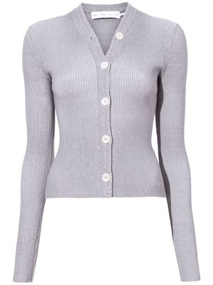 Proenza Schouler White Label Winnie ribbed-knit cardigan - Grey