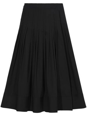Proenza Schouler wrap cotton pleated skirt - Black