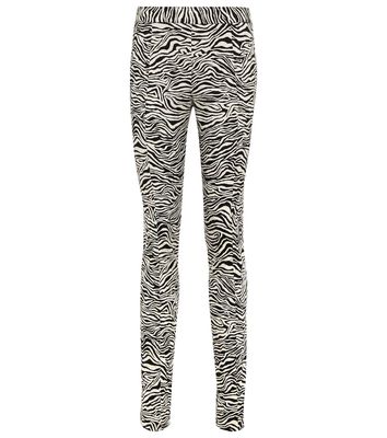 Proenza Schouler Zebra jacquard skinny pants