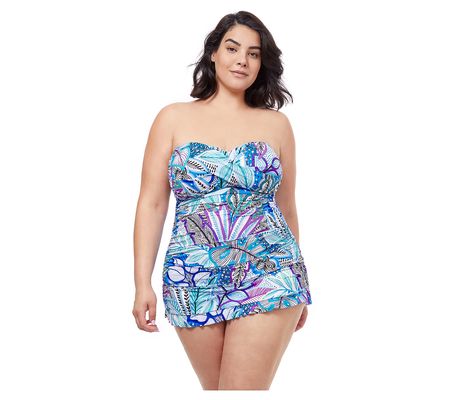 Profile by Gottex Tropic Boom Bandeau Swimdress