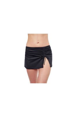 Profile by Gottex Tutti Frutti Side Slit Skirt Swim Bottom in Black