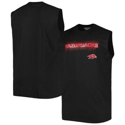 PROFILE Men's Black Arkansas Razorbacks Big & Tall Tank Top